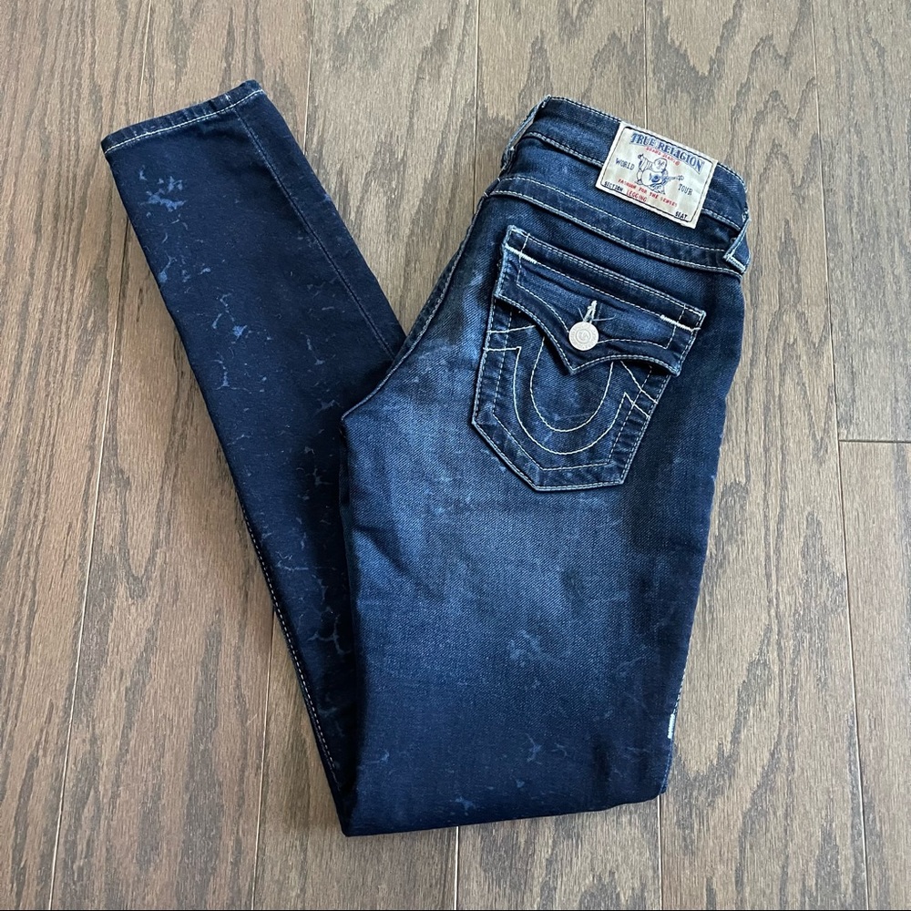 True Religion Legging Style Dark Wash Skinny Jeans